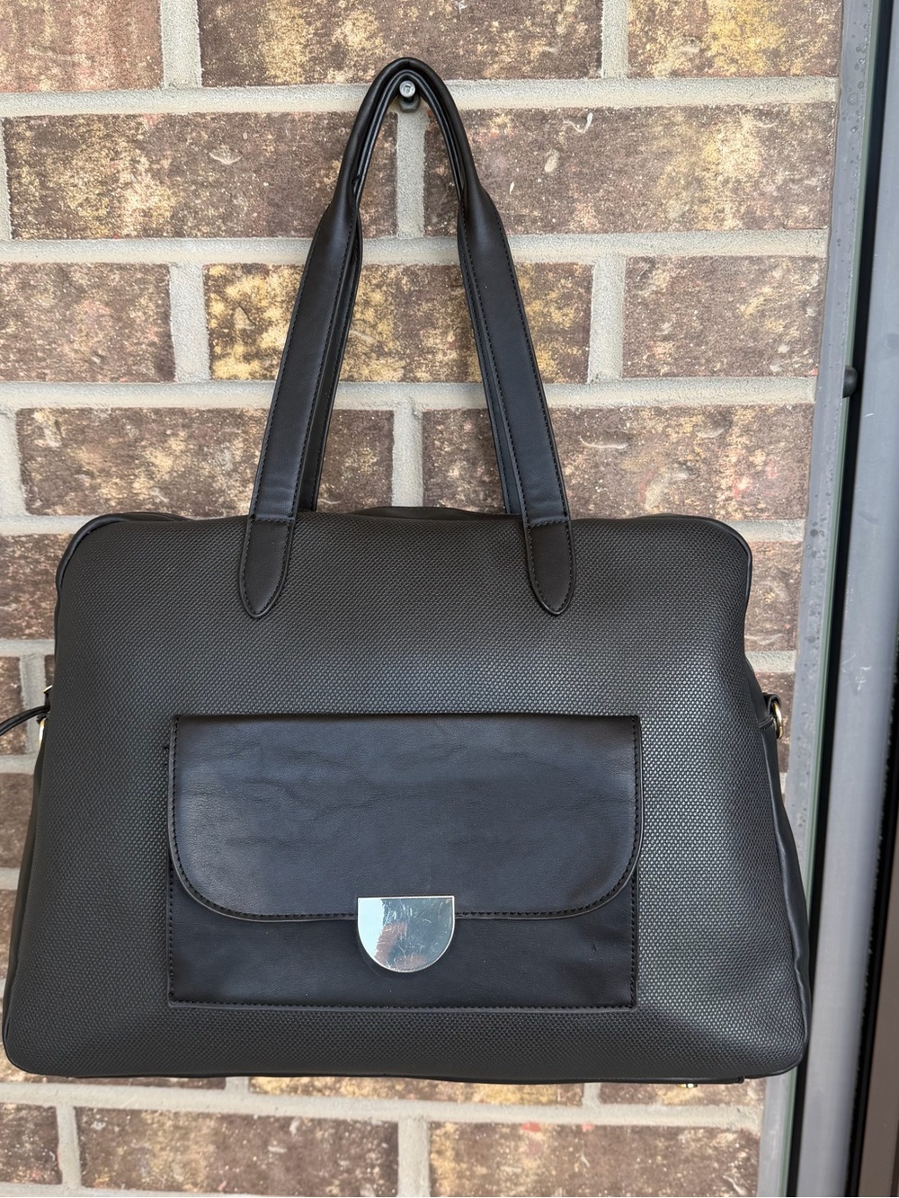 Mia & Luca Structured Travel Tote and Laptop Sleeve with Front Pocket